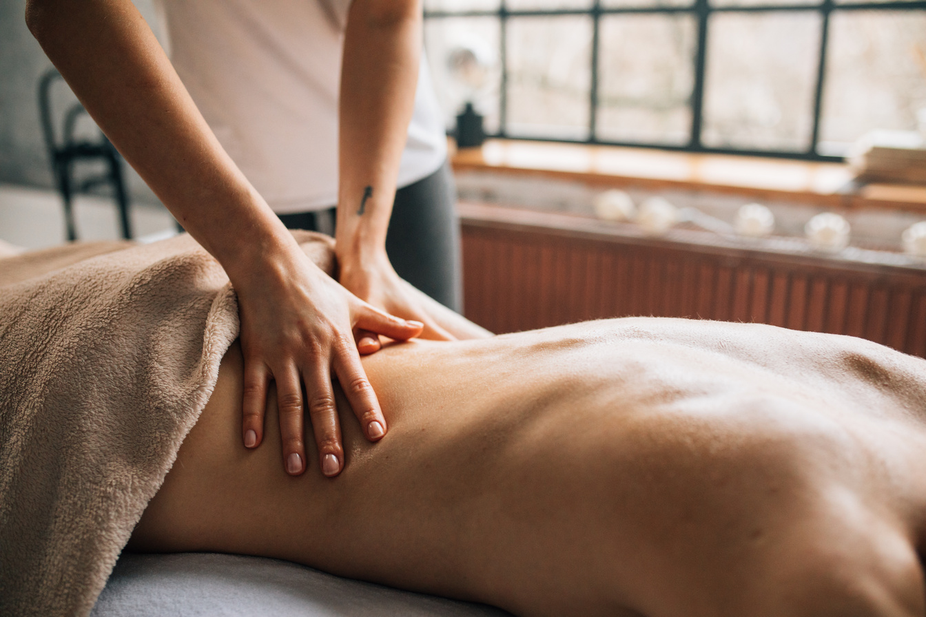 A Woman Having a Massage